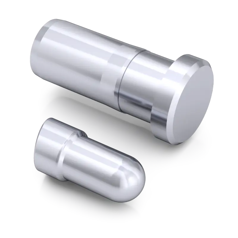 smd pogopin electroplated nickel silver white