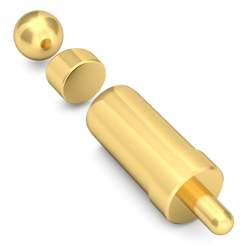 rolling pogo pin before electroplating brass bolor