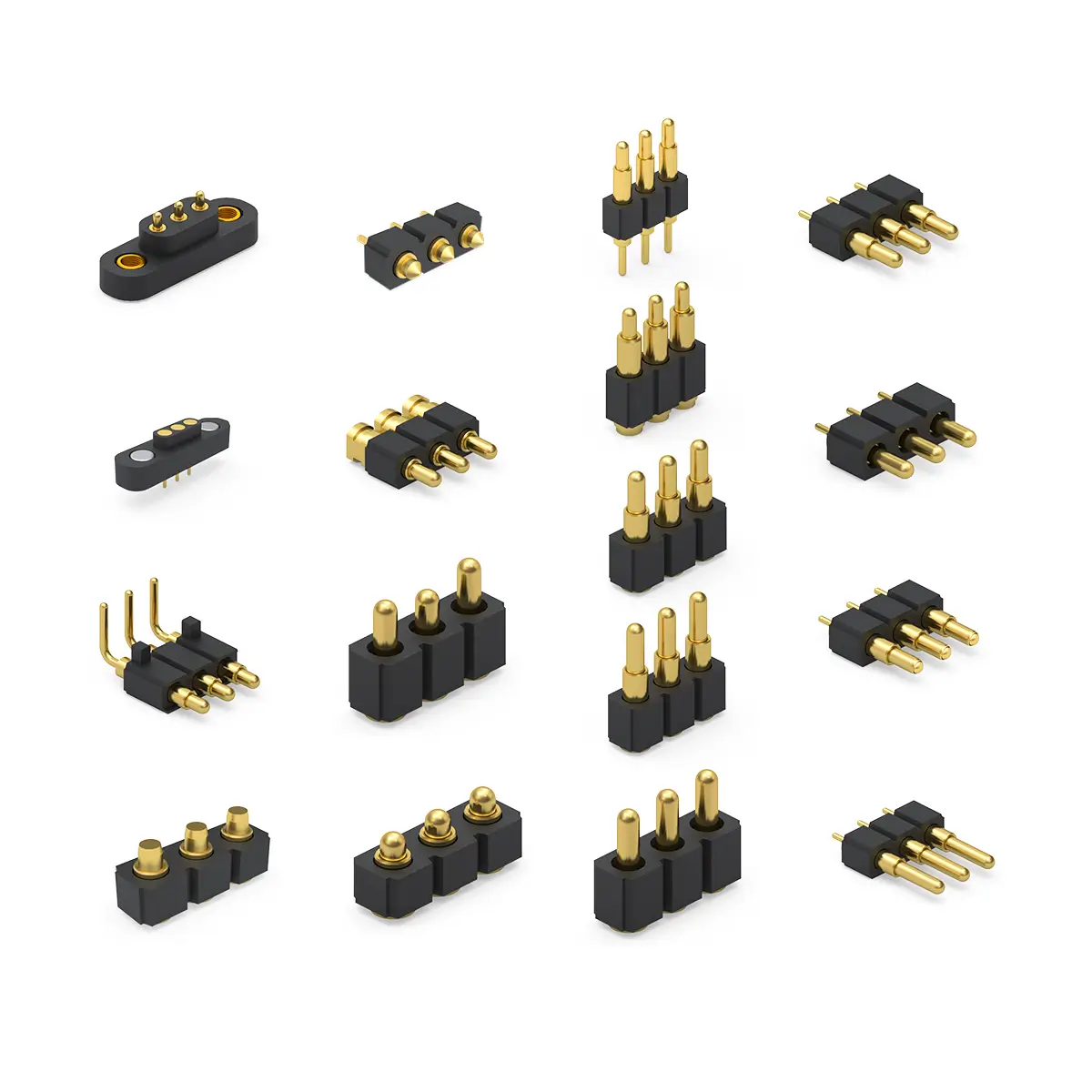 3 pin pogo connectors