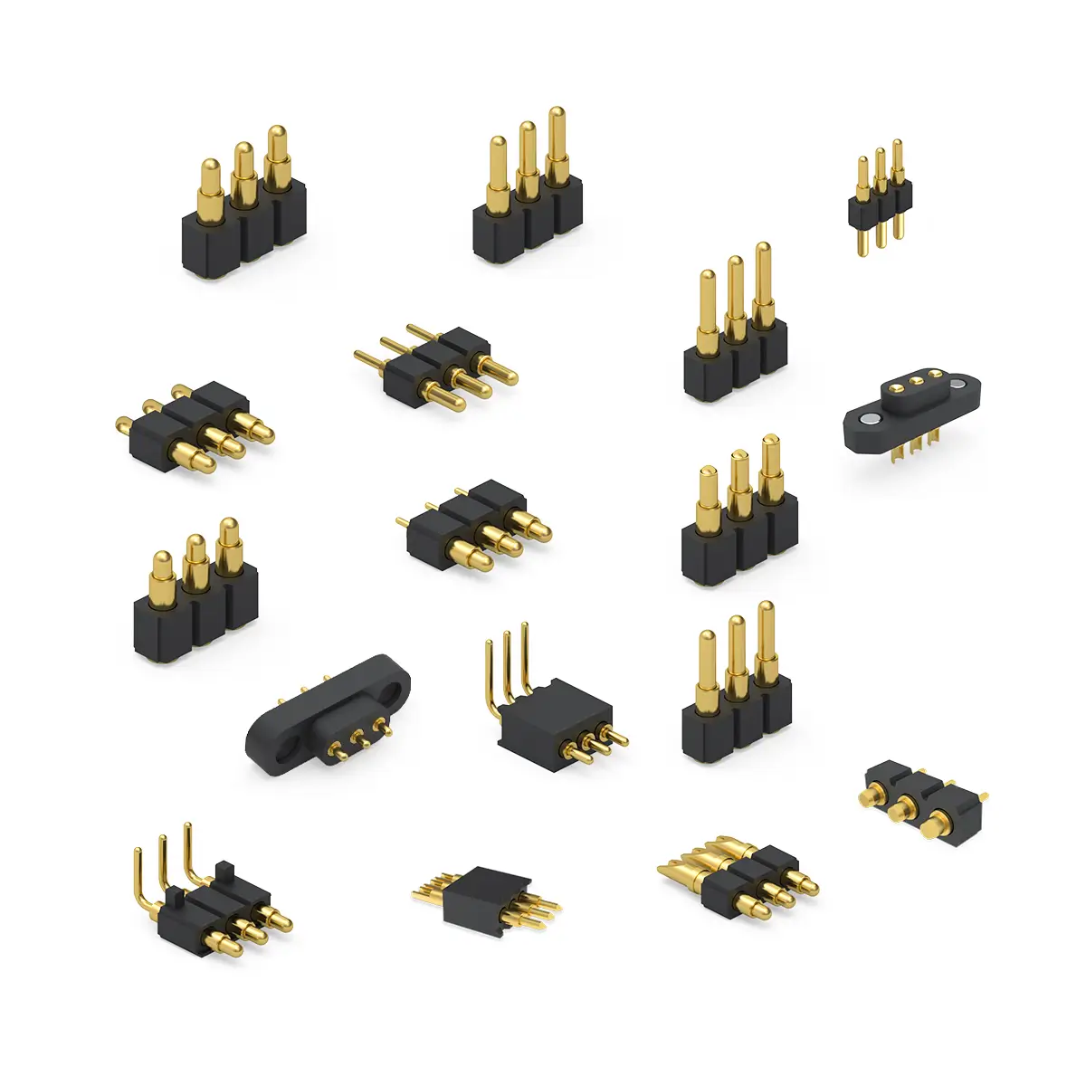 3 pin spring loaded connector