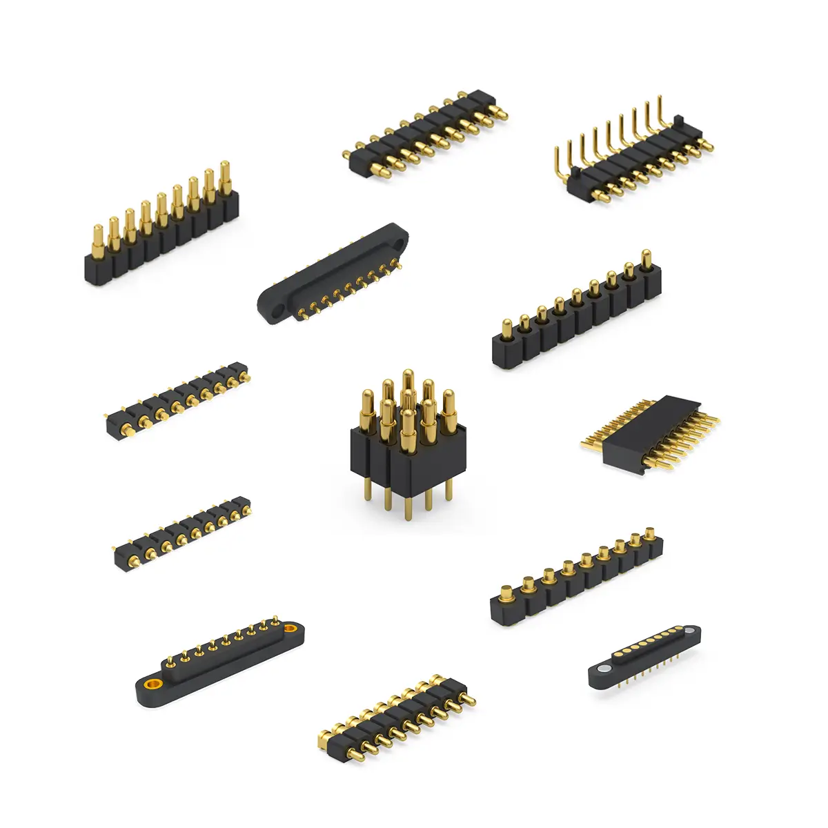 9 pin spring loaded connector